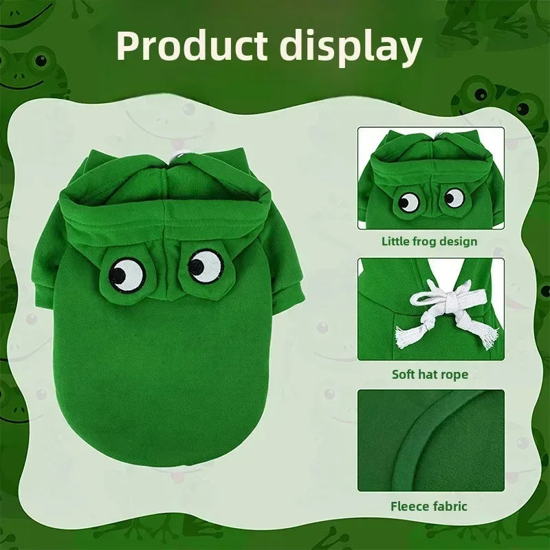 Dog Frog Costume Hoodie